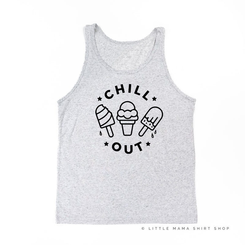 CHILL OUT - Ice Cream Detail - Unisex Jersey Tank