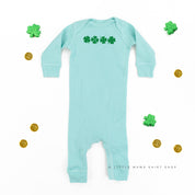 4 Shamrocks - Have a Lucky Day (f&b) - Baby Sleeper Little Mama Shirt Shop
