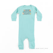 Egg Hunting Crew - Groovy w/ Eggs - Baby Sleeper Little Mama Shirt Shop