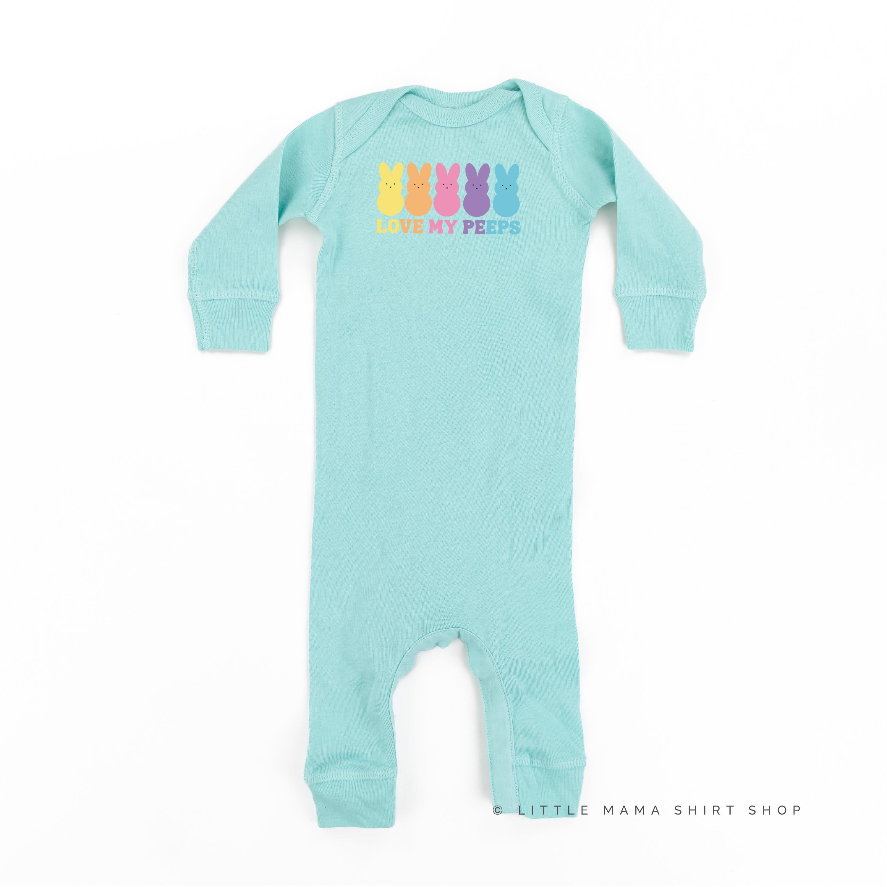 Love My Peeps - Neon - Baby Sleeper Little Mama Shirt Shop
