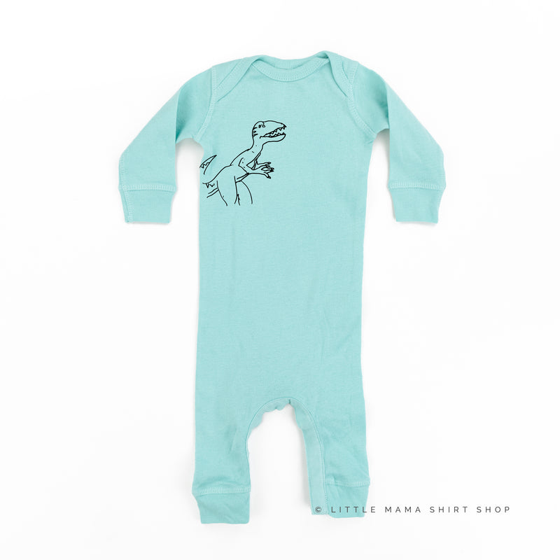 Dinosaur - Roar Means I Love You - One Piece Infant Sleeper