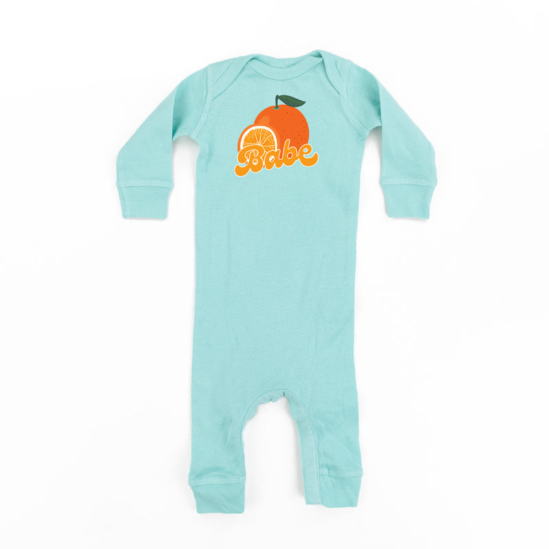 Orange - Babe - One Piece Baby Sleeper