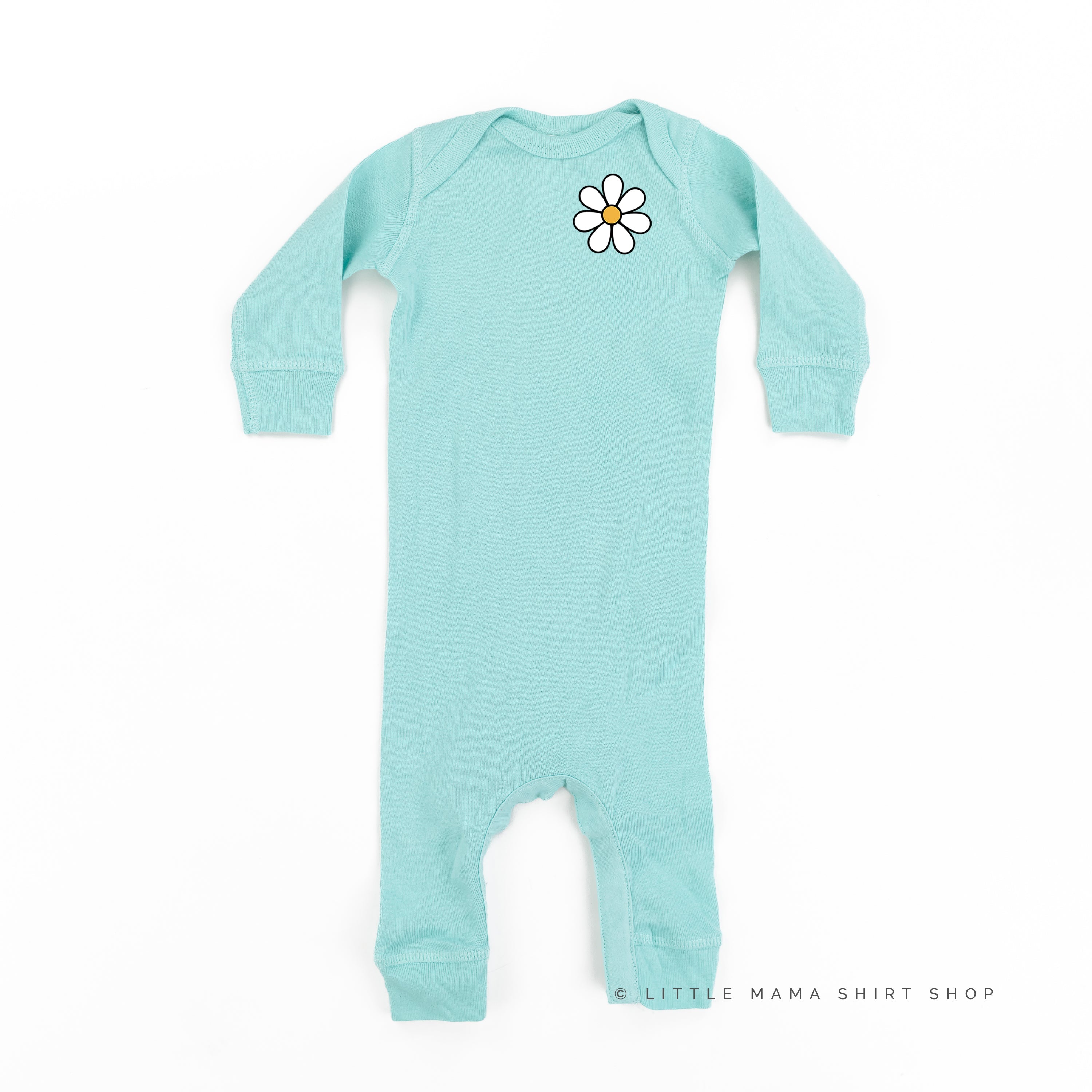 Pocket Daisy on Front w/ Have a Great Daysy on Back - Baby Sleeper Little Mama Shirt Shop