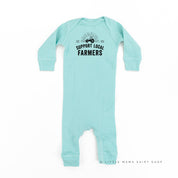 Support Local Farmers - Distressed Design - Baby Sleeper