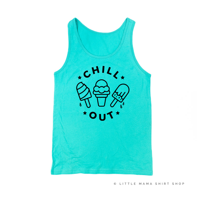 CHILL OUT - Ice Cream Detail - Unisex Jersey Tank