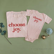 Classic Choose Joy - Set of 2 Unisex Tees Little Mama Shirt Shop
