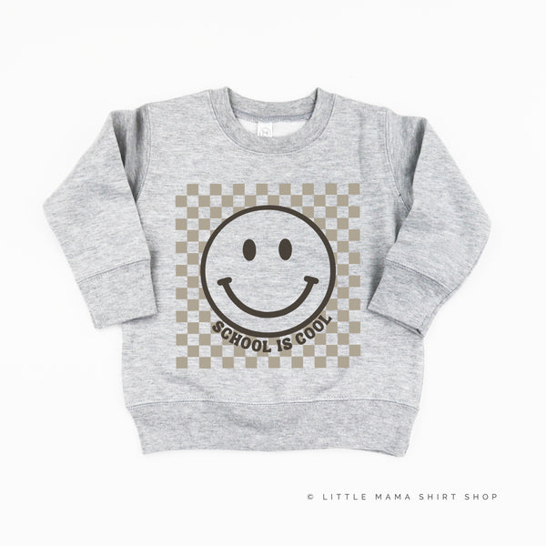 SCHOOL IS COOL (Smiley Face) - Child Sweater