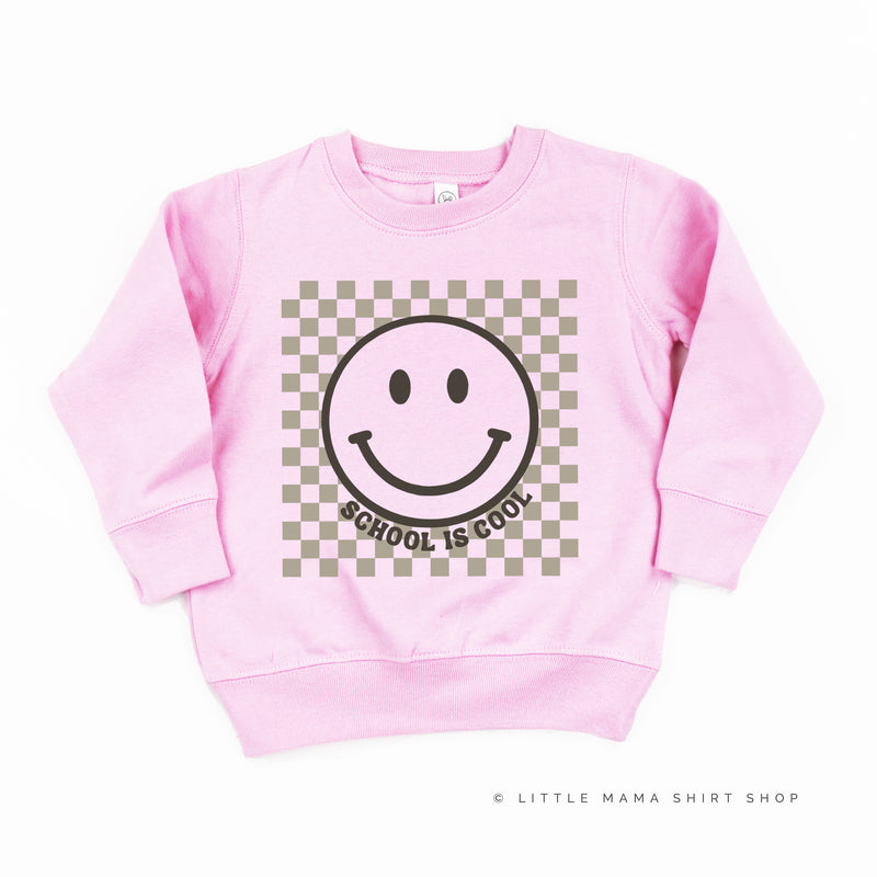 SCHOOL IS COOL (Smiley Face) - Child Sweater