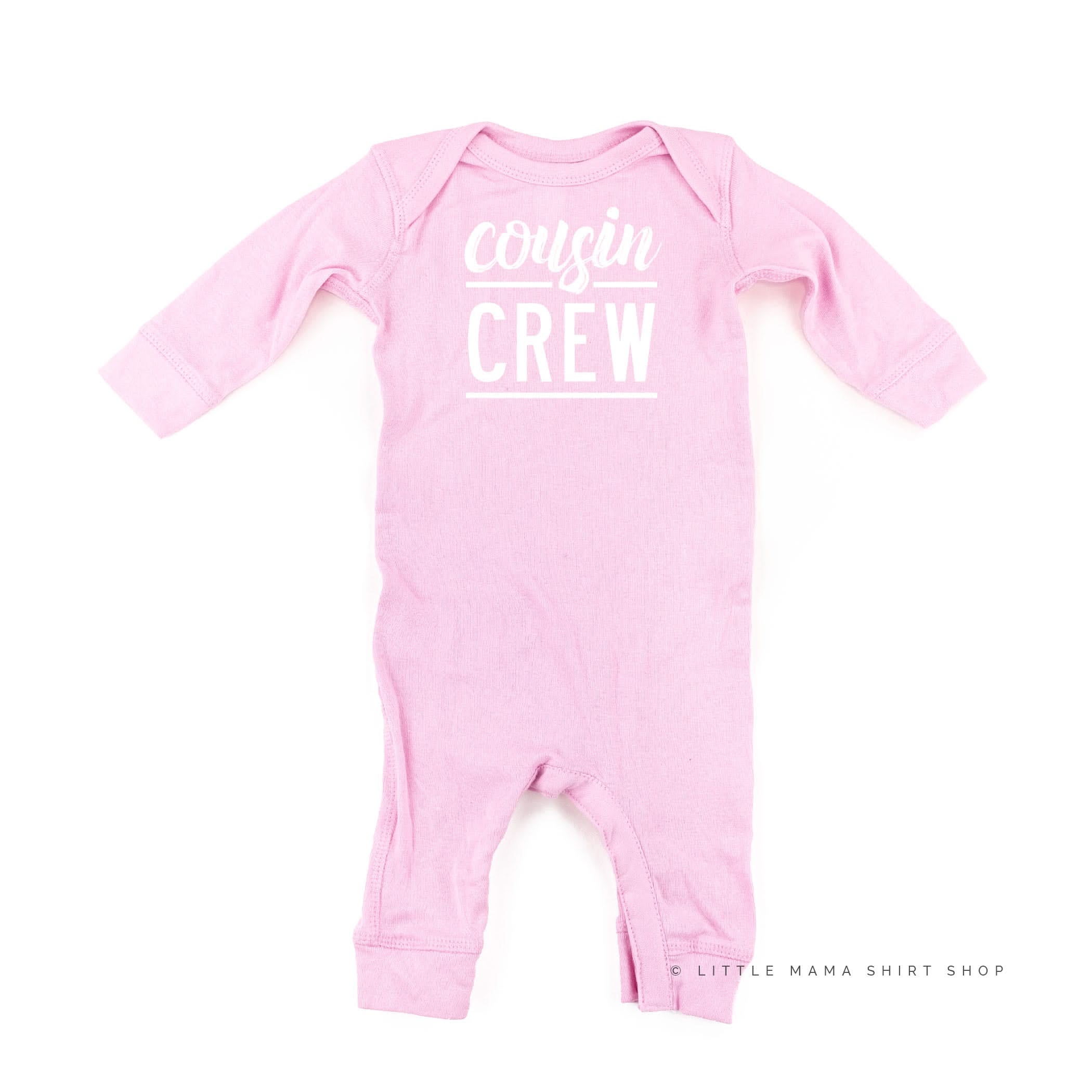 Cousin Crew - Design #1 - One Piece Baby Sleeper Little Mama Shirt Shop