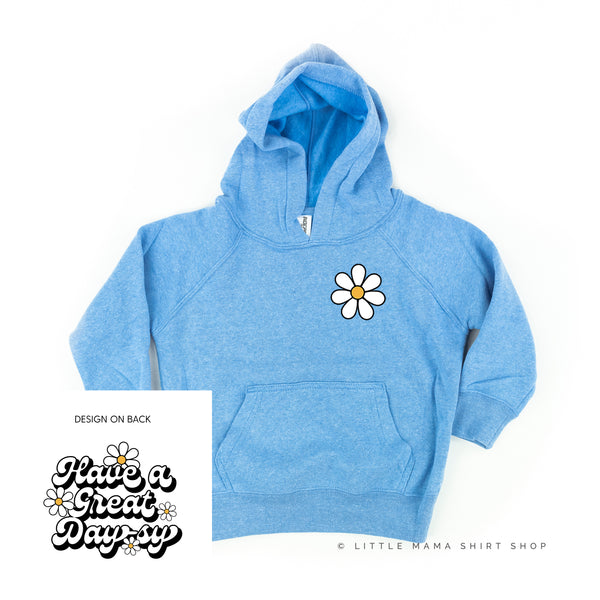 Pocket Daisy on Front w/ Have a Great Daysy on Back - Child Hoodie