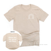 RAINBOW POCKET - THESE ARE THE GOOD OLD DAYS - Unisex Tee Little Mama Shirt Shop