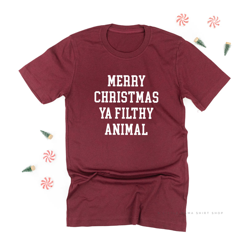 Merry Christmas Ya Filthy Animal - Unisex Tee