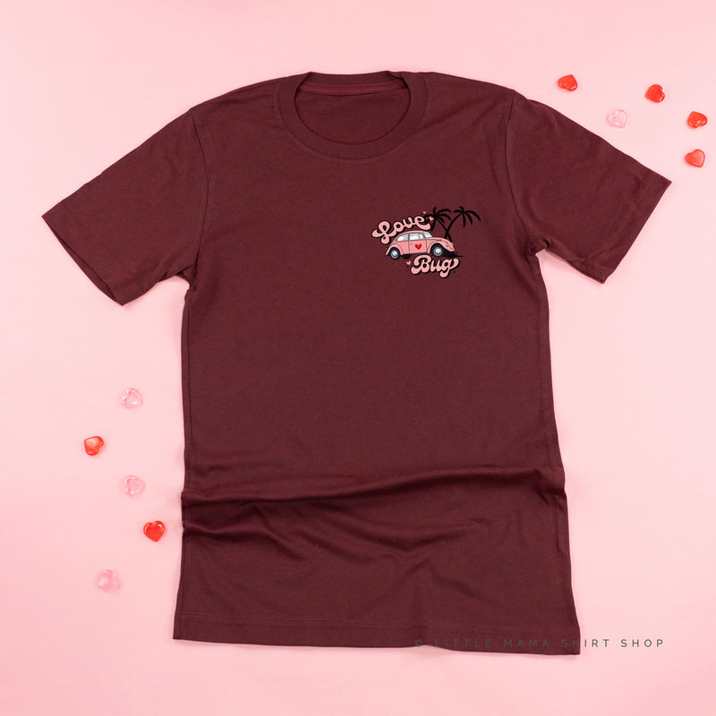 Love Bug - Pink Beetle Car - Unisex Tee