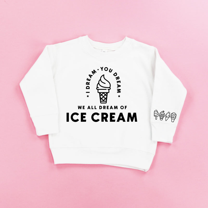 I DREAM OF ICE CREAM - Ice Cream Wrist Detail - Child Sweater