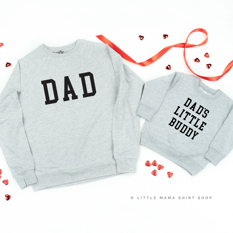 Dad - Varsity Straight Line / Dad's Little Buddy - Set of 2 Sweaters