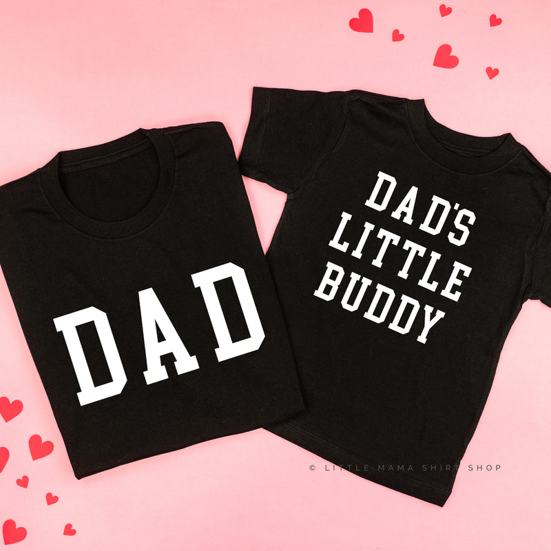 Dad - Varsity Straight Line / Dad's Little Buddy - Set of 2 Tees
