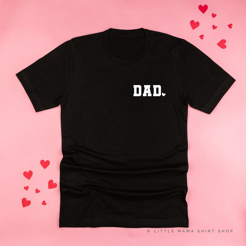 Varsity Heart - Dad (pocket) - Unisex Tee