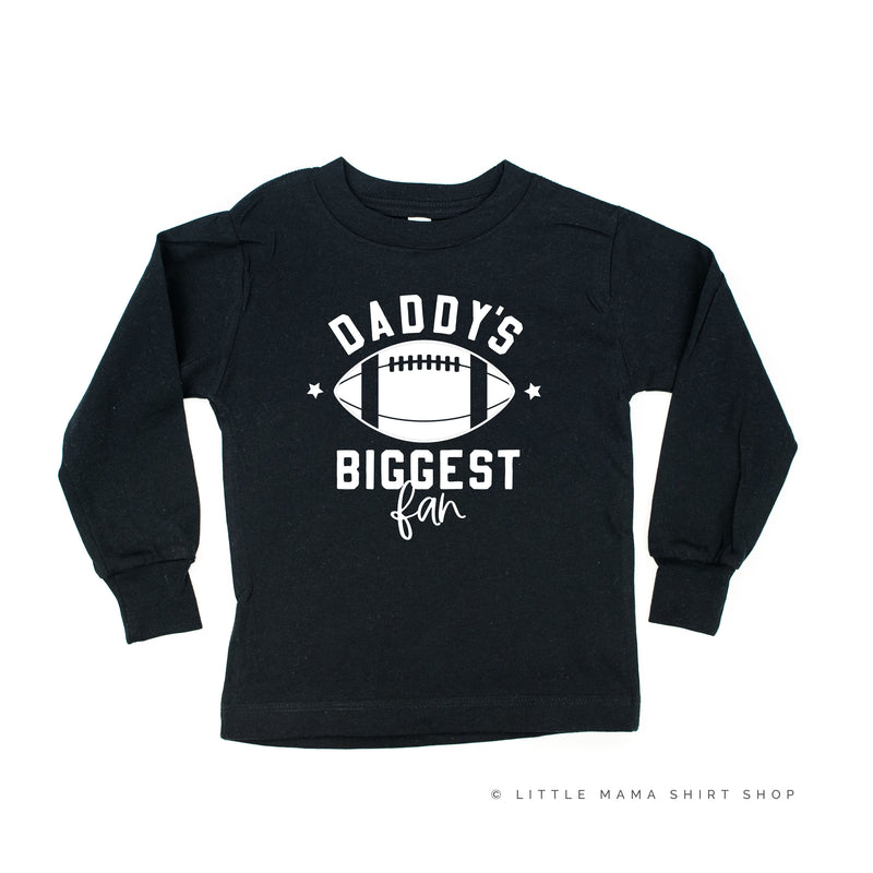 Daddy's Biggest Fan - (Football) - Long Sleeve Child Shirt