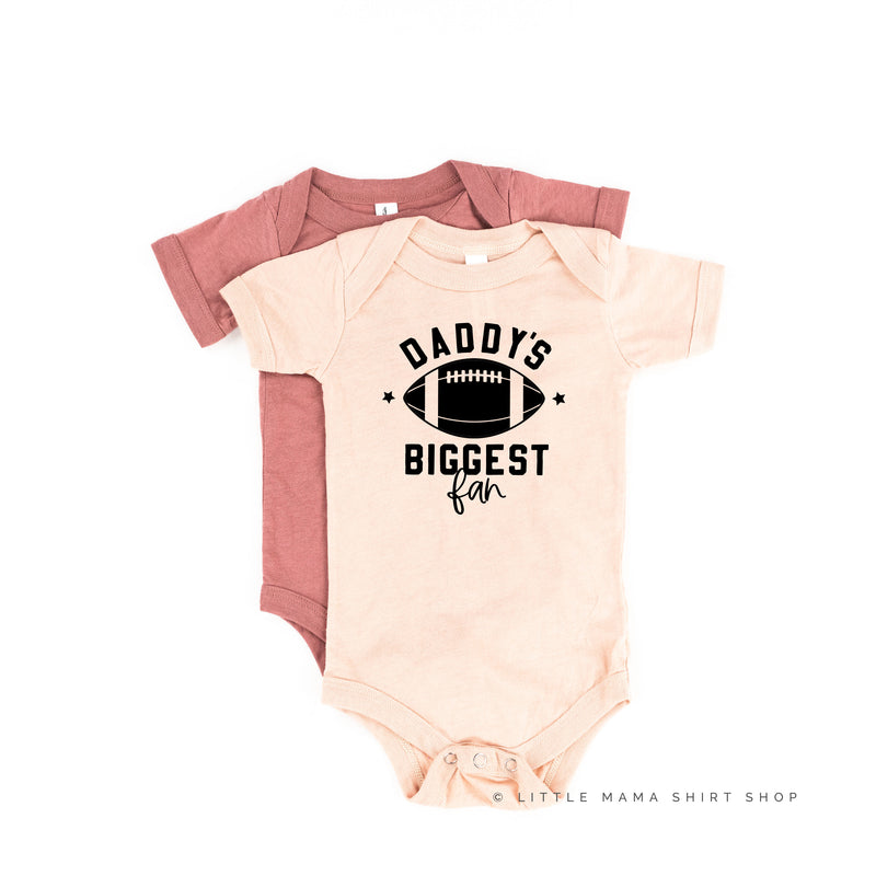 Daddy's Biggest Fan - (Football) - Short Sleeve Child Shirt