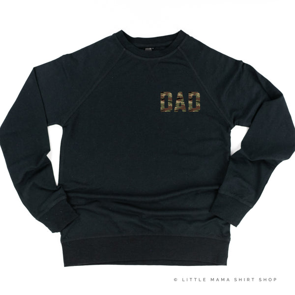 CAMO DAD - Pocket Size Design - Lightweight Pullover Sweater