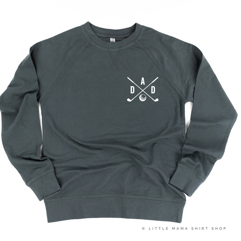 DAD - GOLF CLUBS - Pocket Design - Lightweight Pullover Sweater