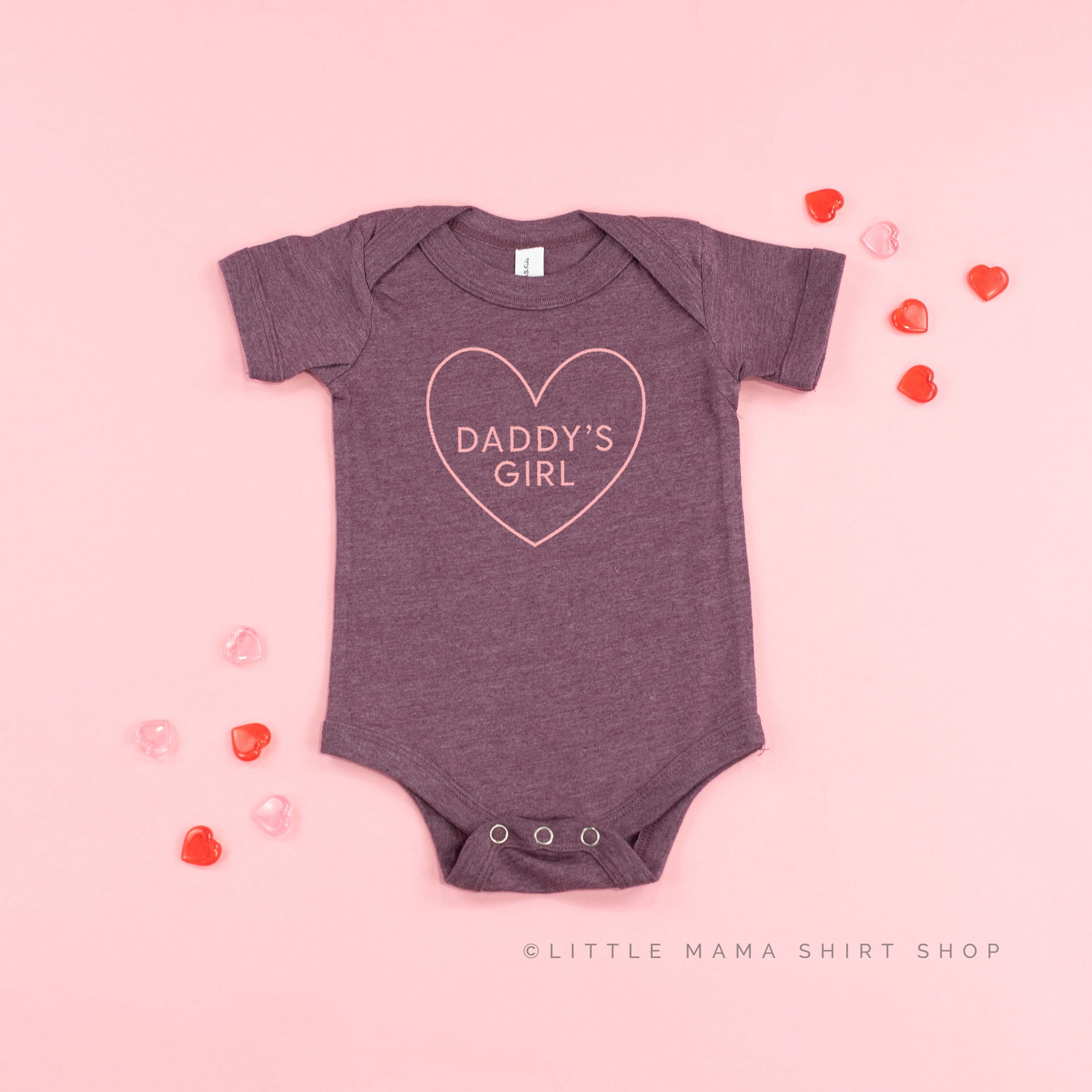 Daddy's Girl (Heart Around) - Child Tee Little Mama Shirt Shop