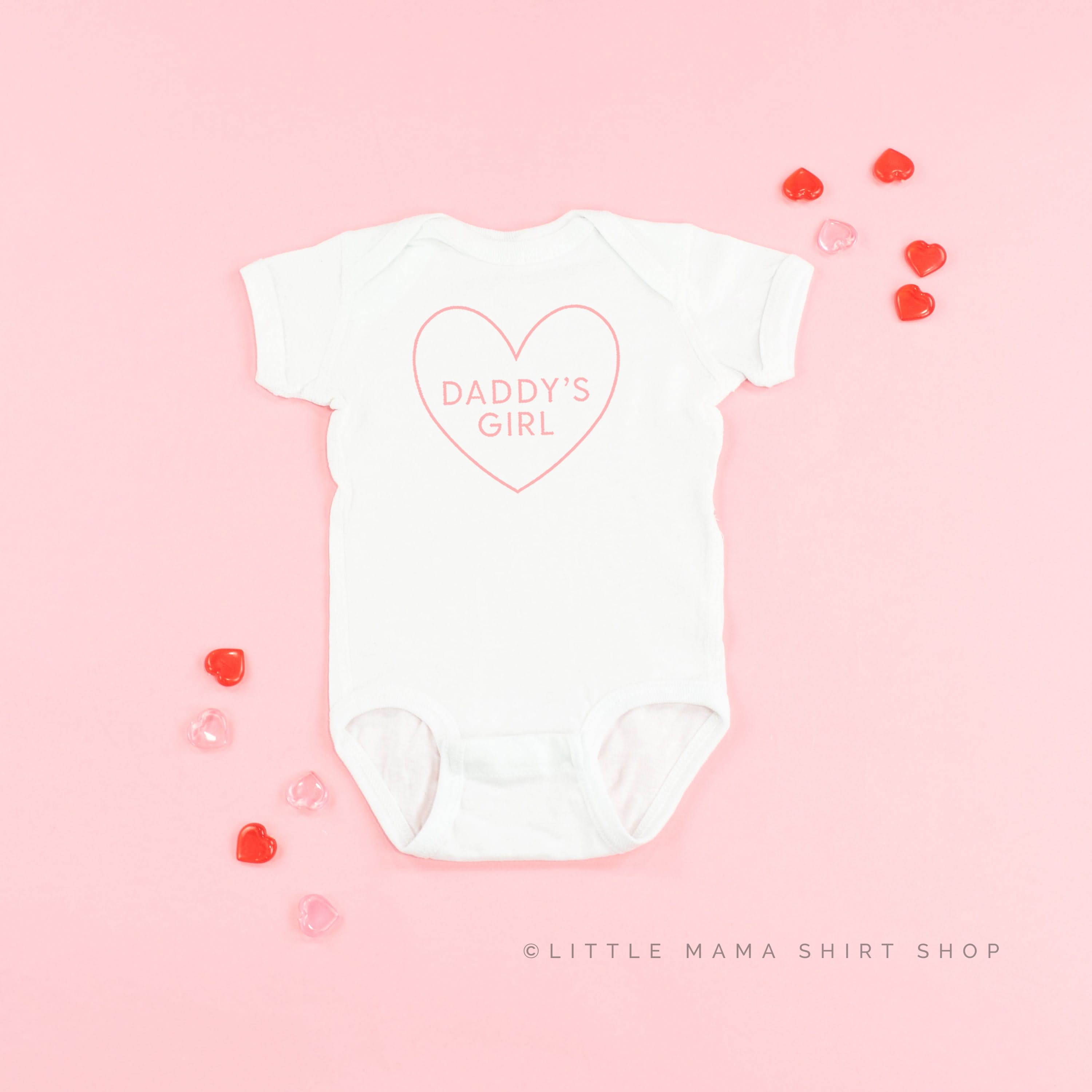 Daddy's Girl (Heart Around) - Child Tee Little Mama Shirt Shop