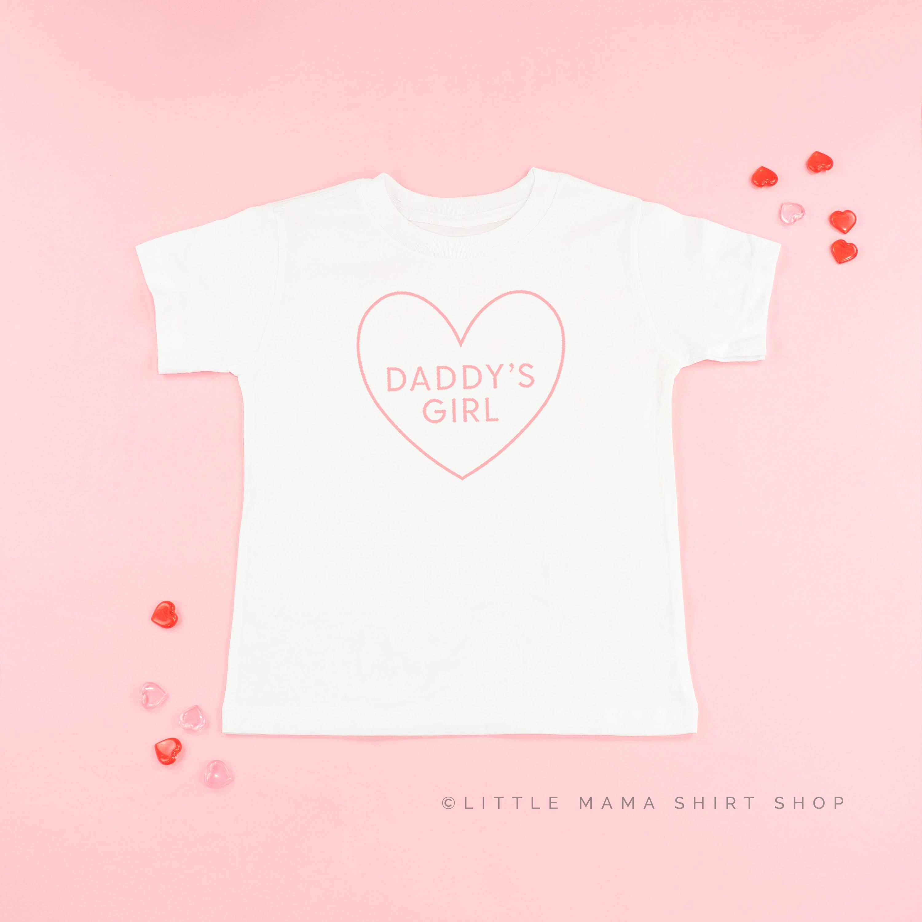 Daddy's Girl (Heart Around) - Child Tee Little Mama Shirt Shop