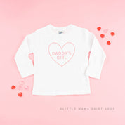 Daddy's Girl (Heart Around) - Child LONG SLEEVE Tee Little Mama Shirt Shop