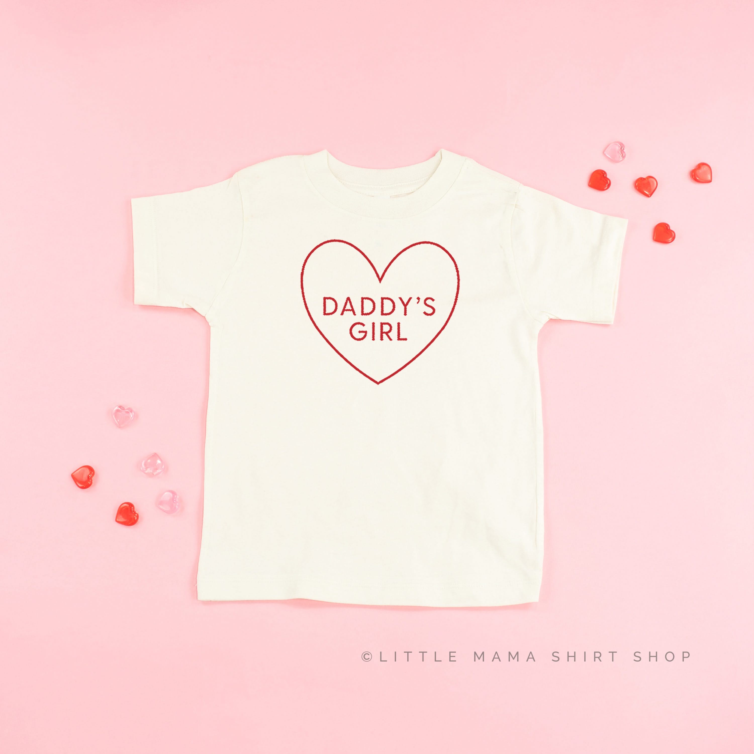 Daddy's Girl (Heart Around) - Child Tee Little Mama Shirt Shop