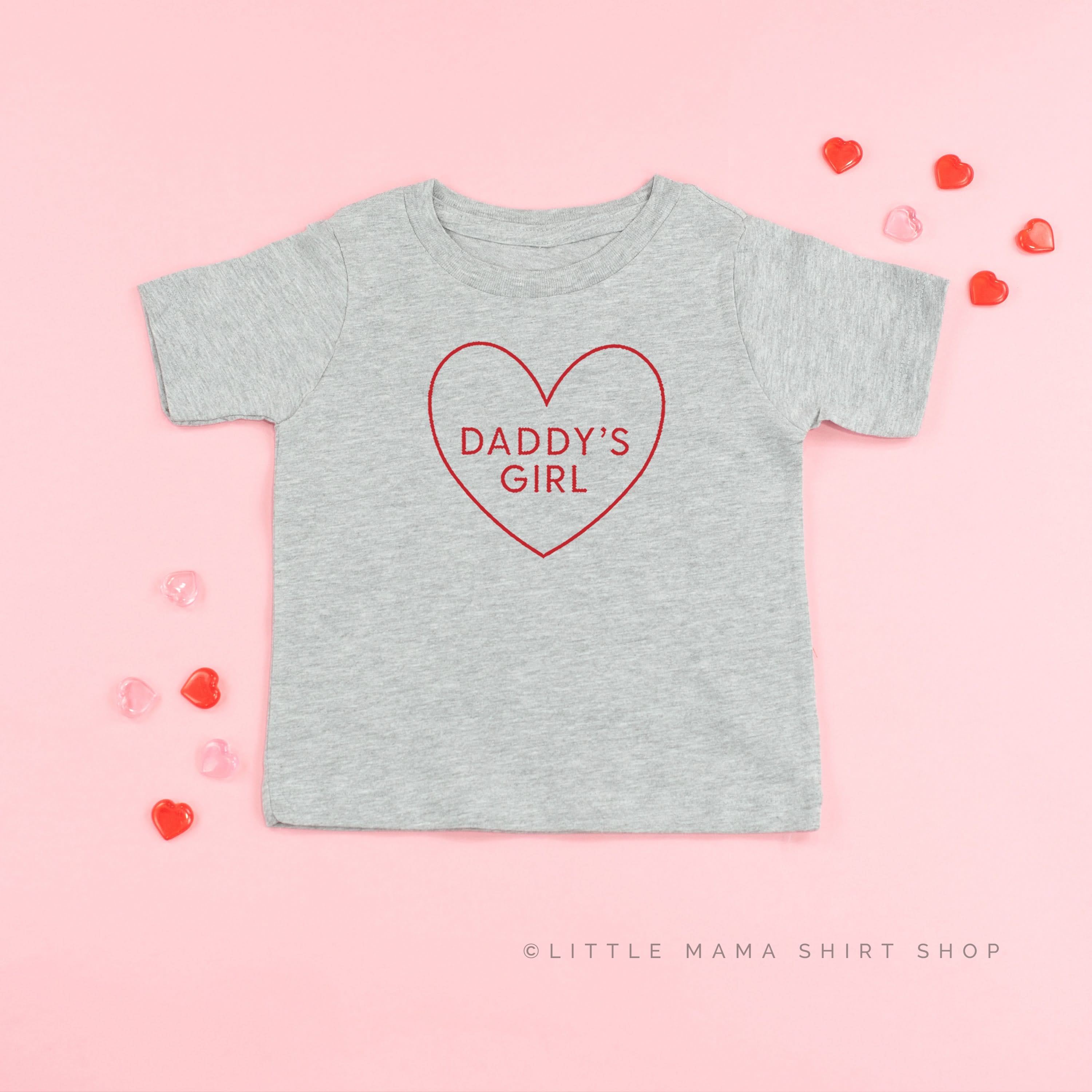 Daddy's Girl (Heart Around) - Child Tee Little Mama Shirt Shop