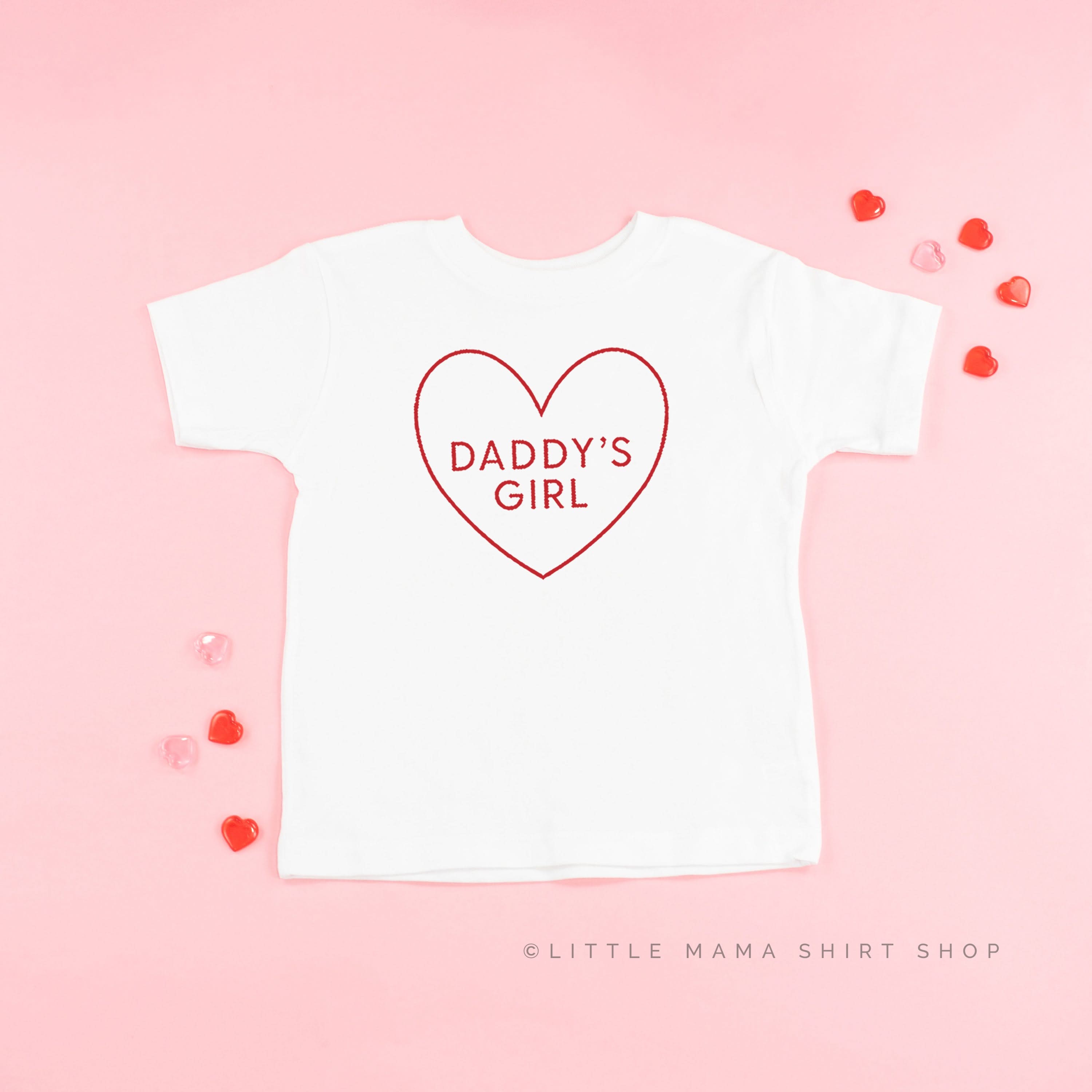 Daddy's Girl (Heart Around) - Child Tee Little Mama Shirt Shop