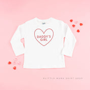 Daddy's Girl (Heart Around) - Child LONG SLEEVE Tee Little Mama Shirt Shop