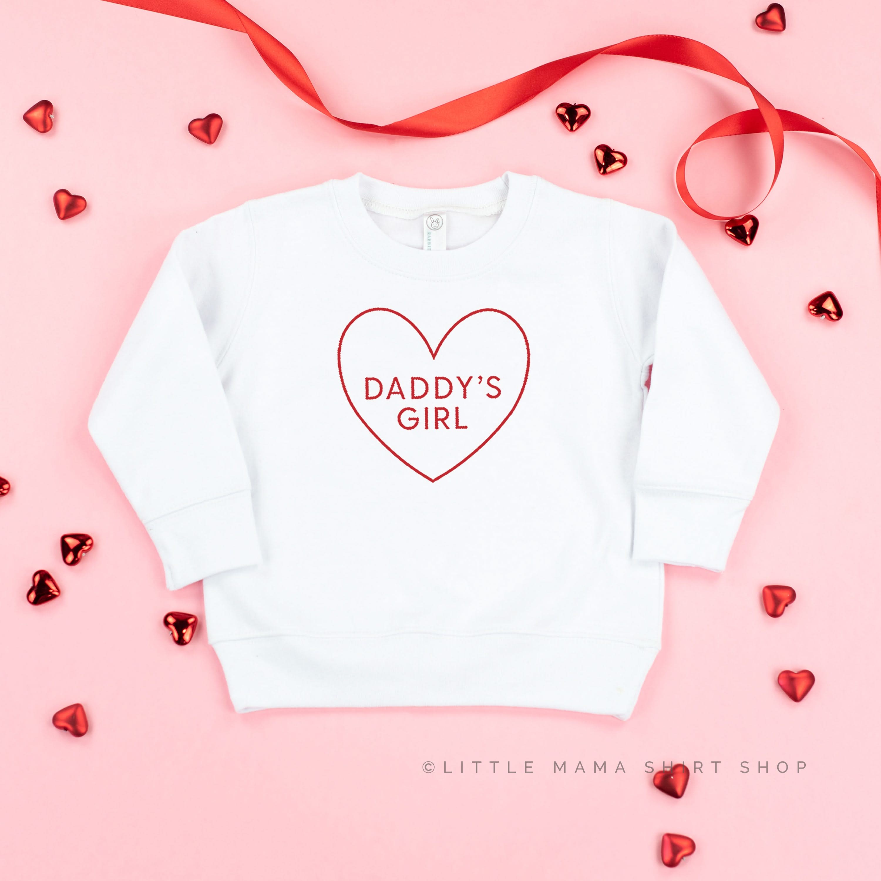 Daddy's Girl (Heart Around)  - Child Sweater Little Mama Shirt Shop
