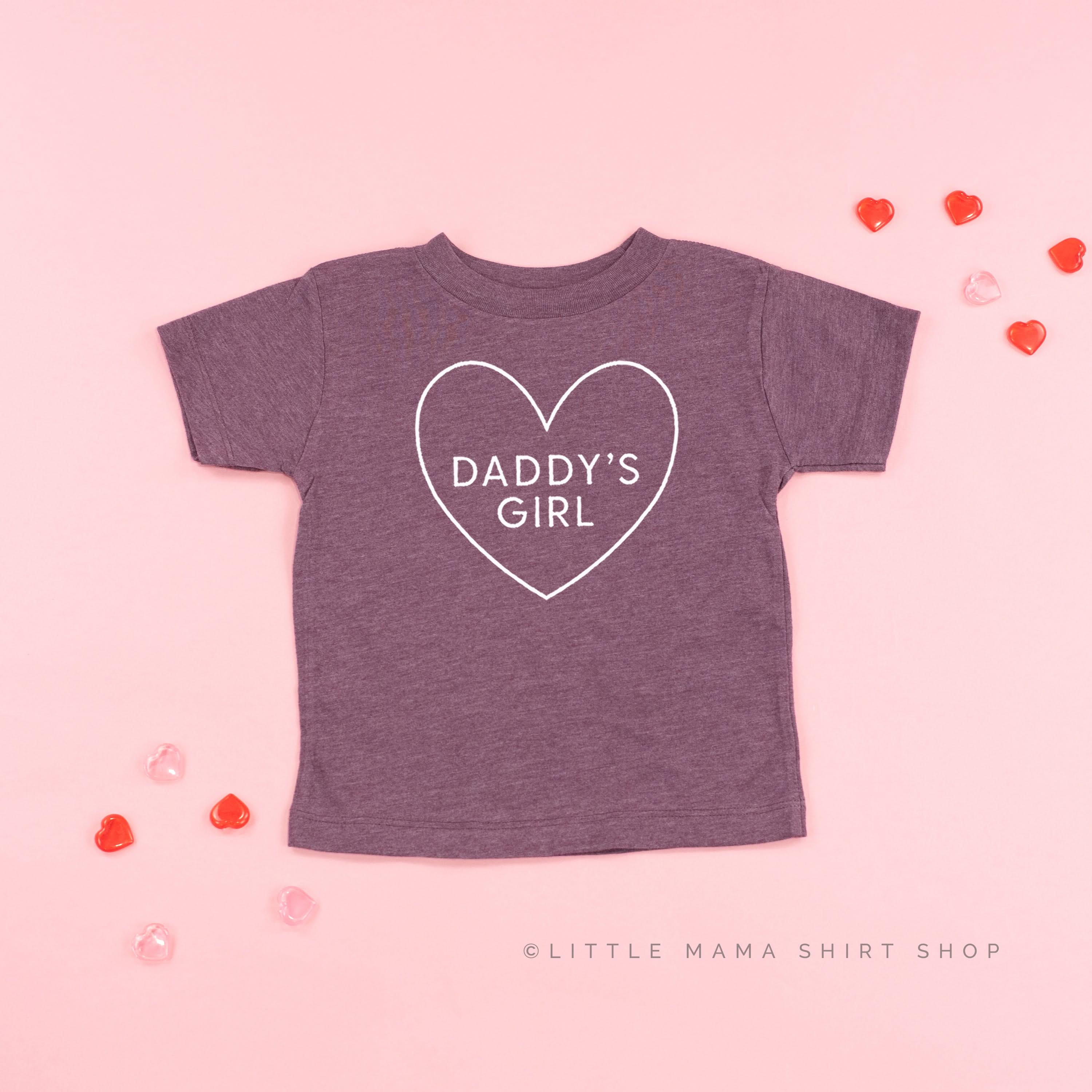 Daddy's Girl (Heart Around) - Child Tee Little Mama Shirt Shop