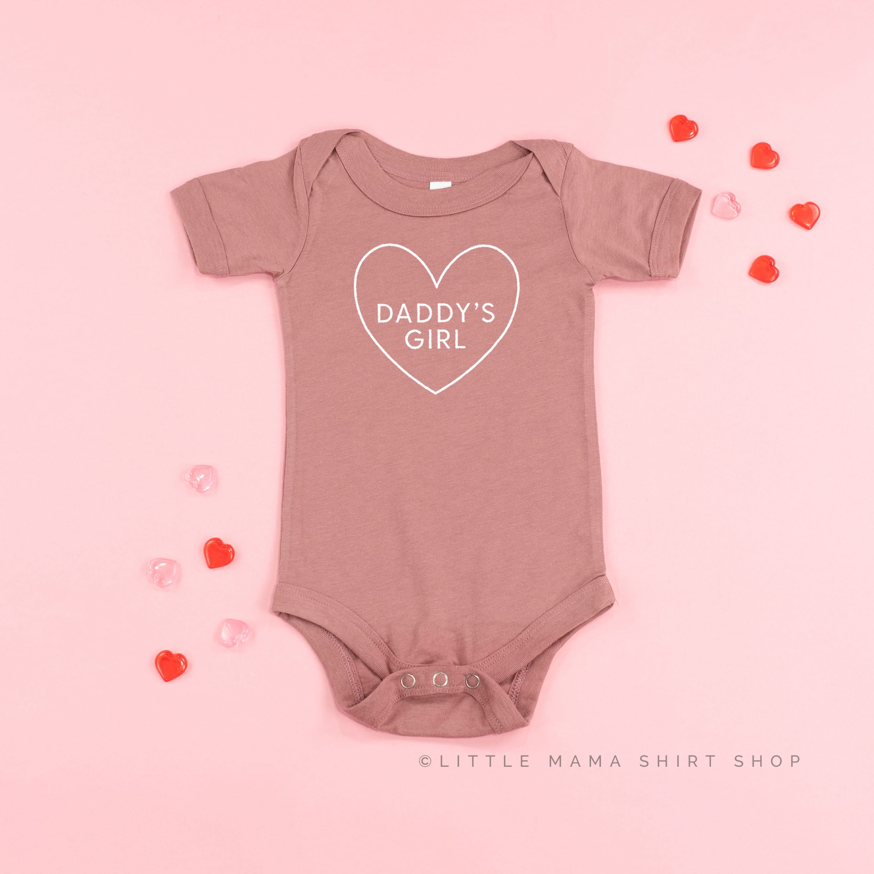 Daddy's Girl (Heart Around) - Child Tee Little Mama Shirt Shop