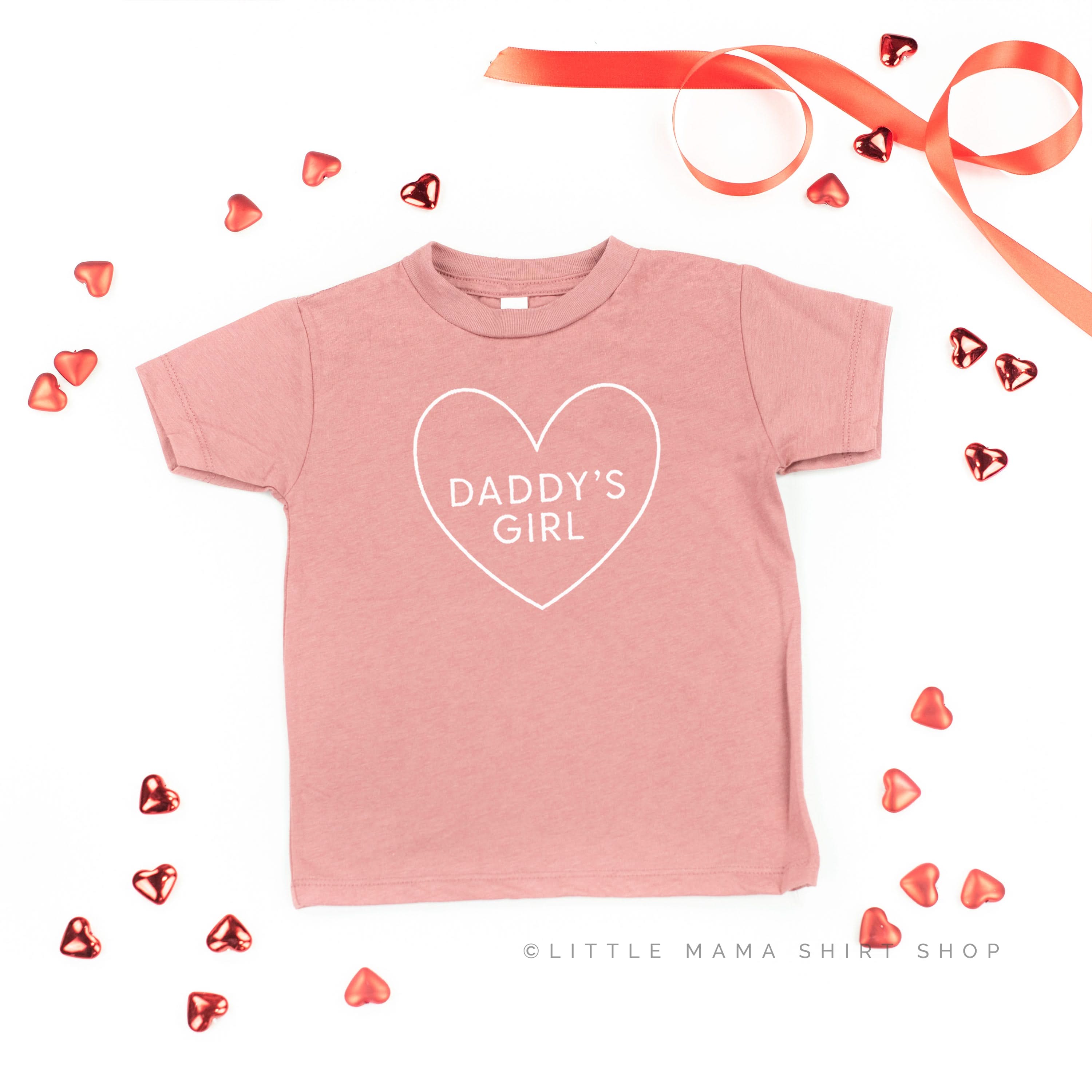 Daddy's Girl (Heart Around) - Child Tee Little Mama Shirt Shop