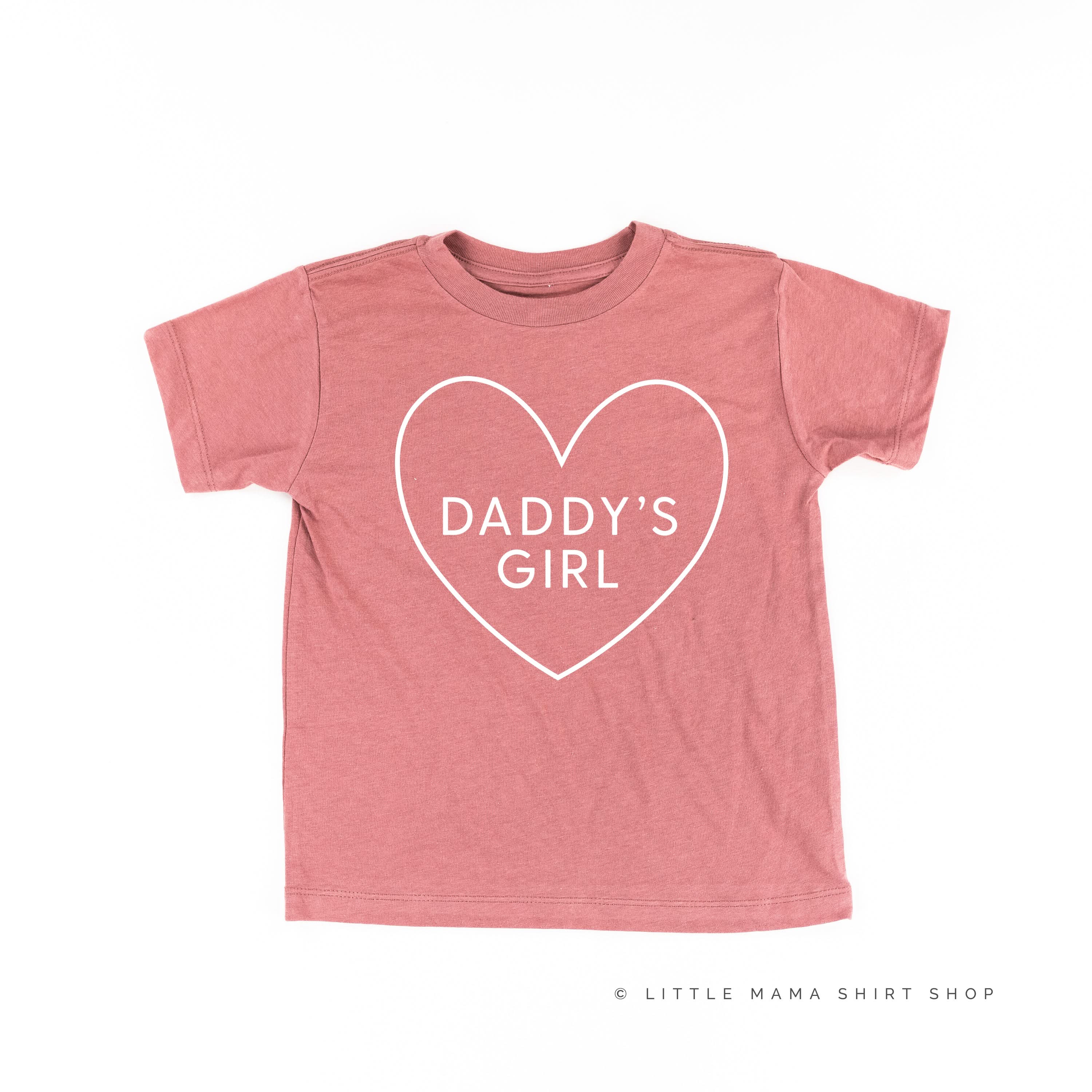 Daddy's Girl (Heart Around) - Child Tee Little Mama Shirt Shop