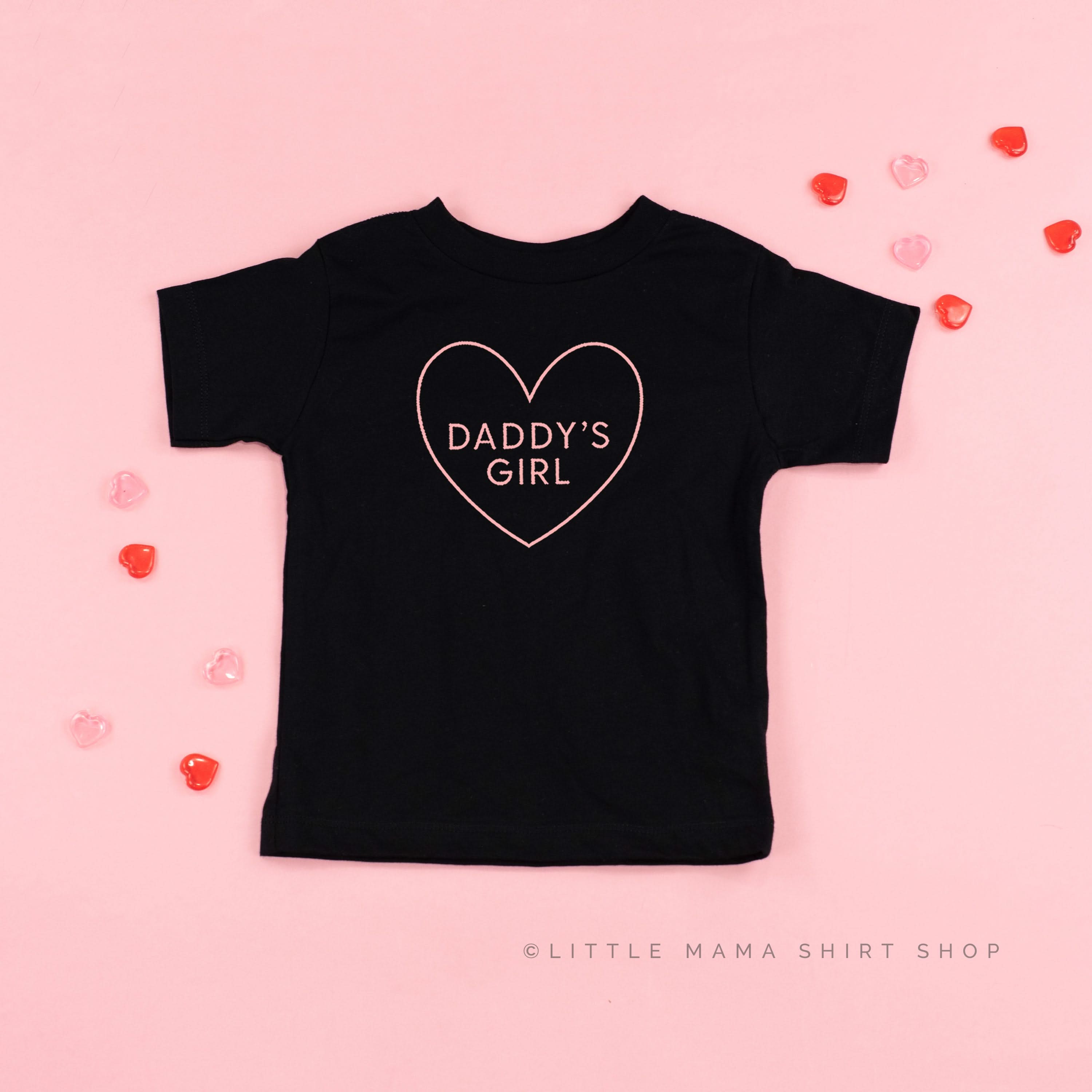 Daddy's Girl (Heart Around) - Child Tee Little Mama Shirt Shop