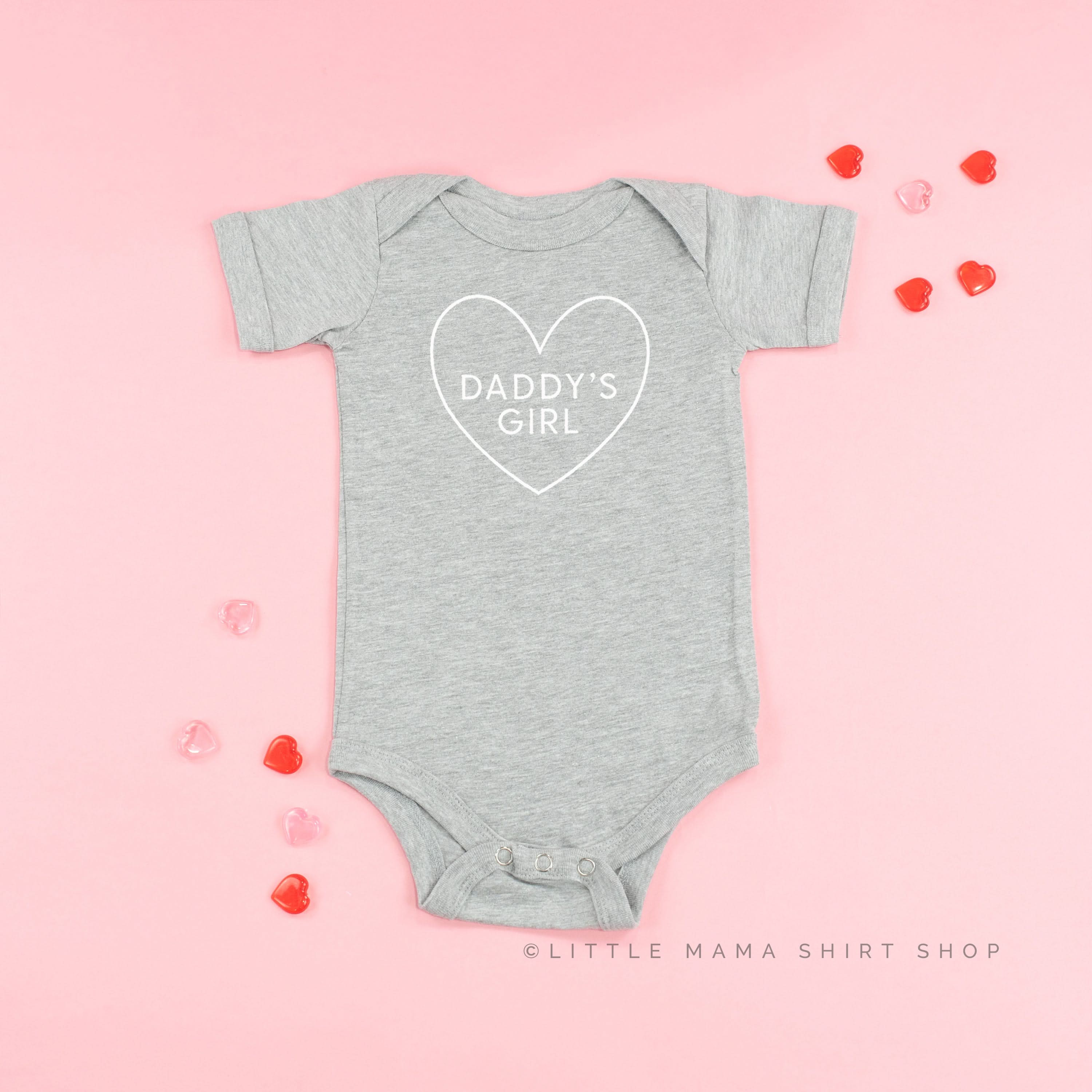 Daddy's Girl (Heart Around) - Child Tee Little Mama Shirt Shop