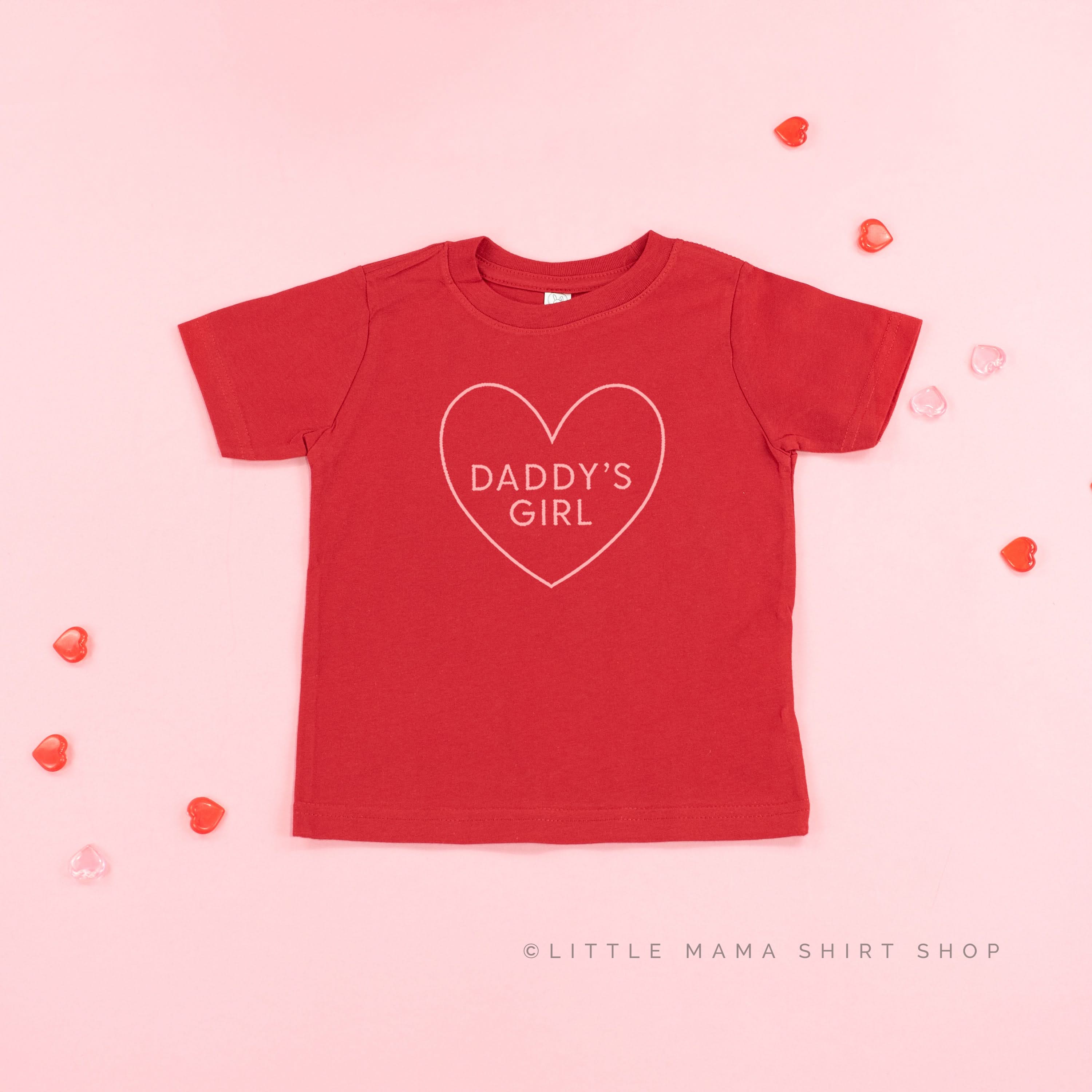 Daddy's Girl (Heart Around) - Child Tee Little Mama Shirt Shop
