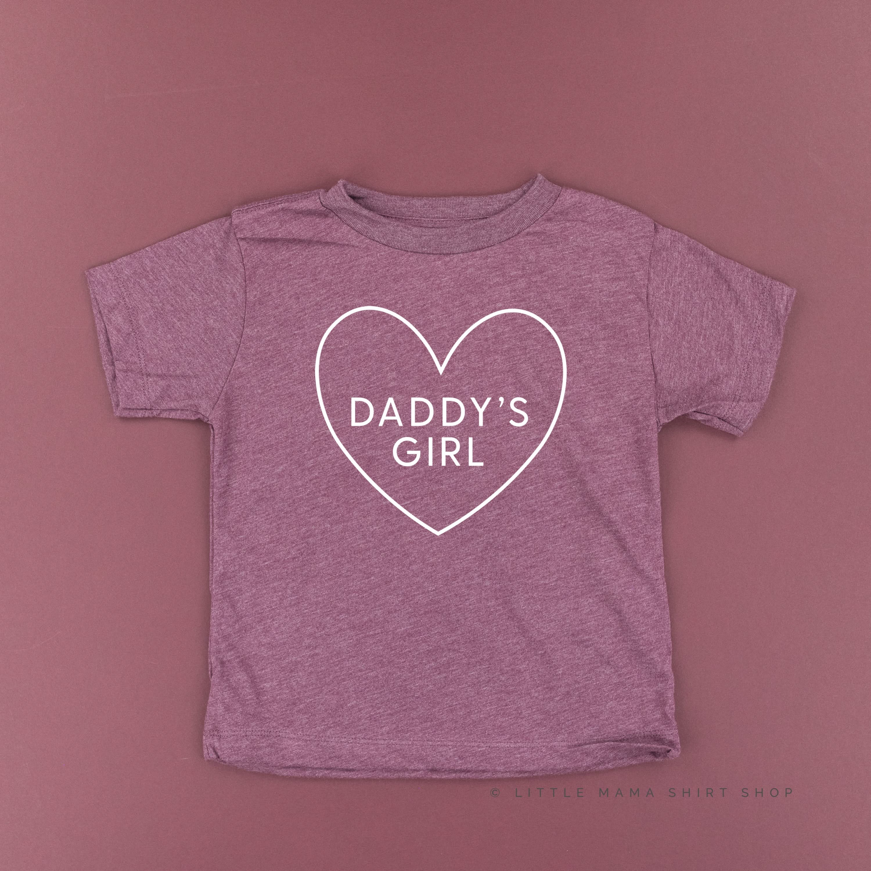 Daddy's Girl (Heart Around) - Child Tee Little Mama Shirt Shop