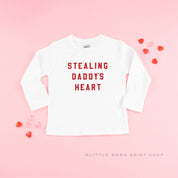 Stealing Daddy's Heart - Child LONG SLEEVE Tee Little Mama Shirt Shop