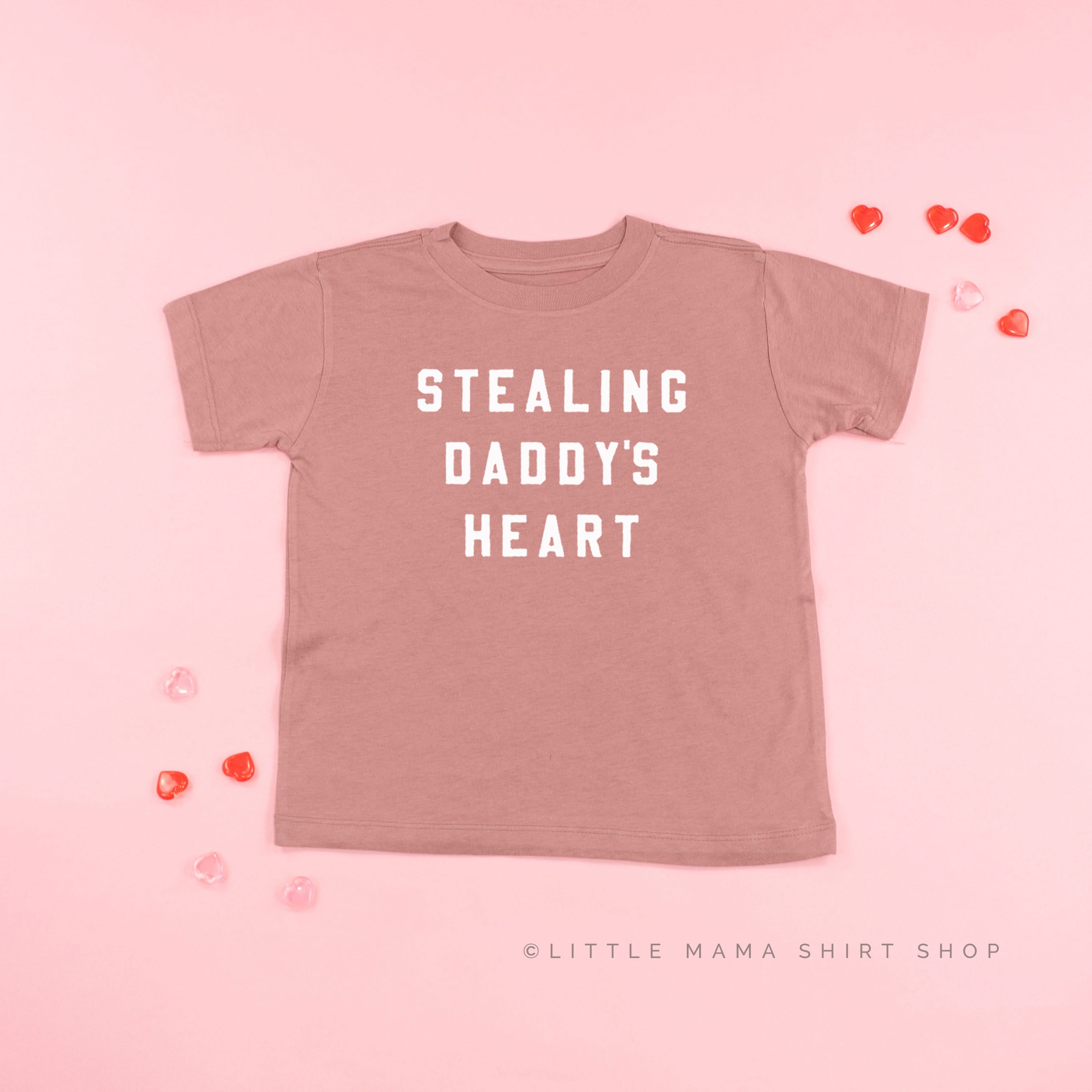 Stealing Daddy's Heart - Child Tee Little Mama Shirt Shop