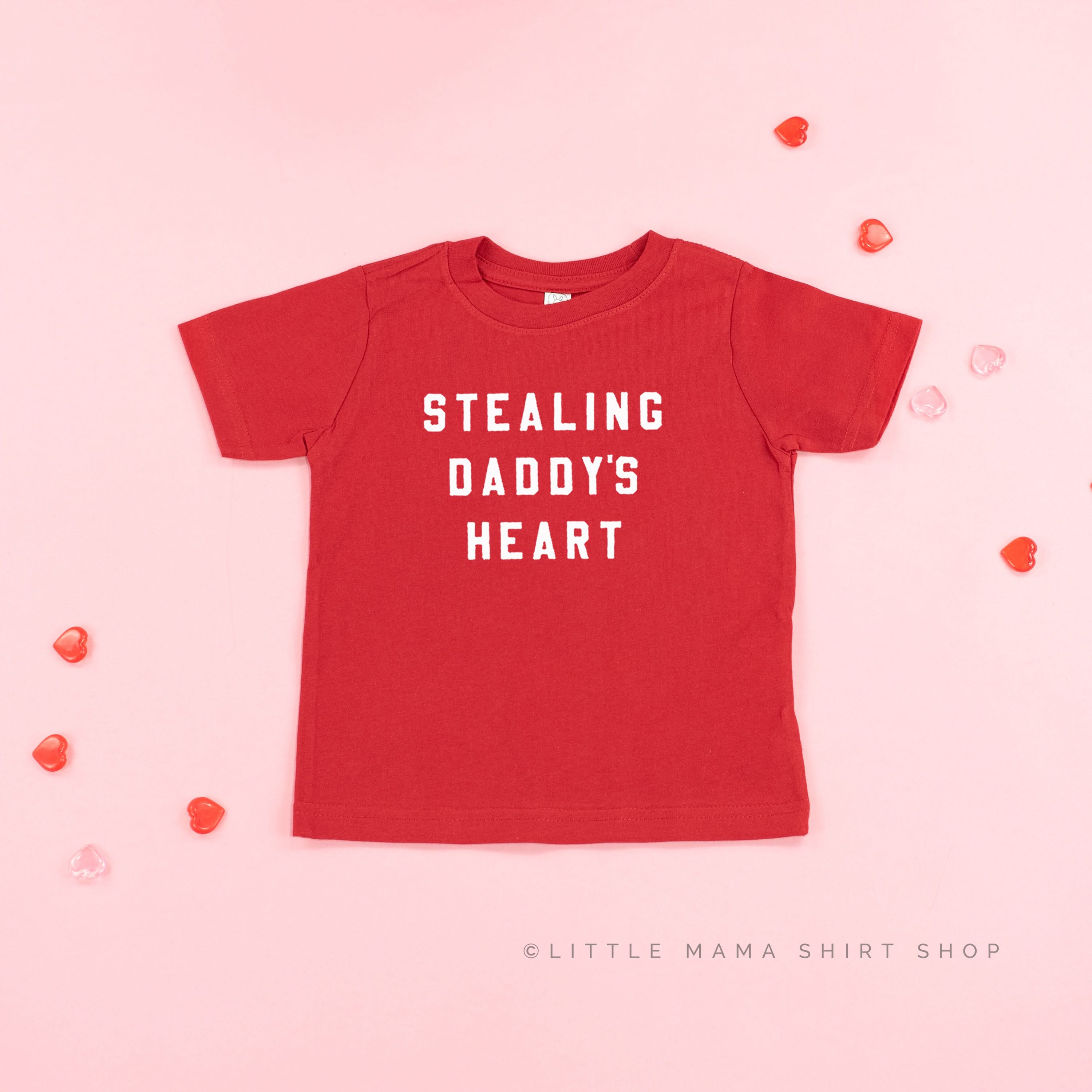 Stealing Daddy's Heart - Child Tee Little Mama Shirt Shop