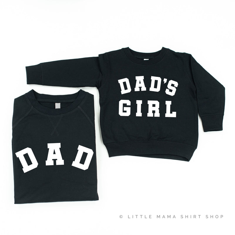 DAD - Arched Varsity / DAD'S GIRL - Set of 2 Matching Sweaters