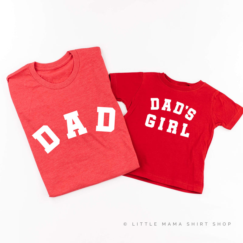 DAD - Arched Varsity / DAD'S GIRL - Set of 2 Shirts
