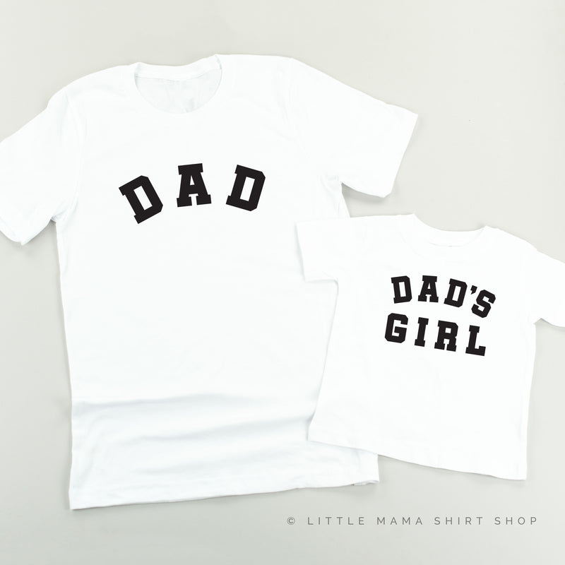 DAD - Arched Varsity / DAD'S GIRL - Set of 2 Shirts
