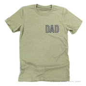 BLOCK FONT CHECKERS - DAD - Unisex Tee Little Mama Shirt Shop