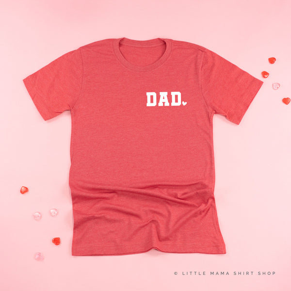 Varsity Heart - Dad (pocket) - Unisex Tee